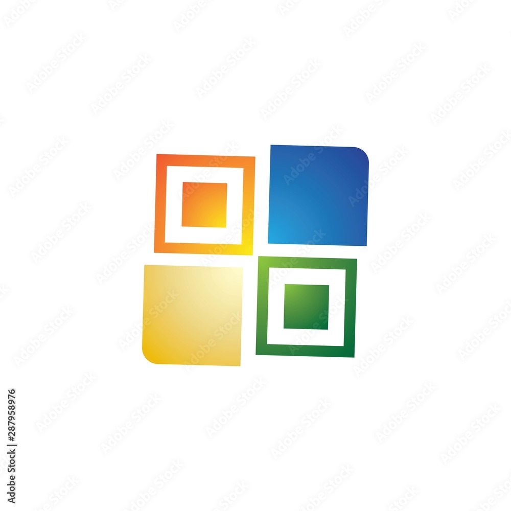Window logo template vector icon design Window logo template vector icon design