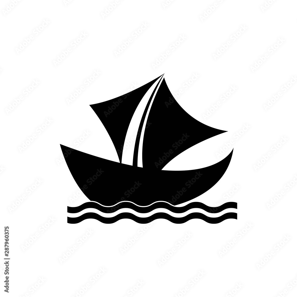 Boat logo template icon design Boat logo template icon design