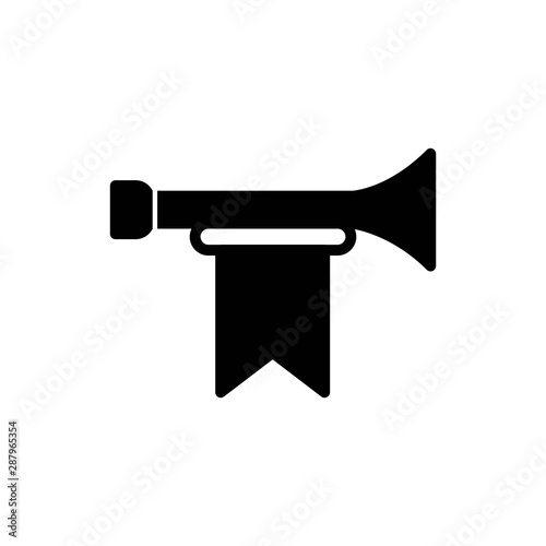 fanfare solid vector icon