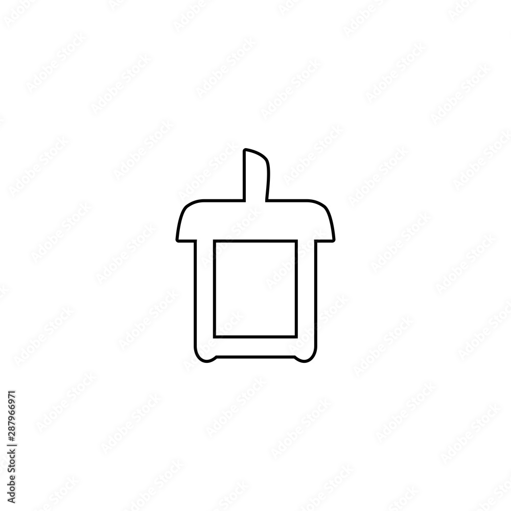 Obraz premium Delete icon. List remove sign