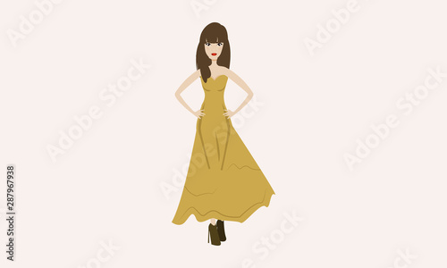 Cartoon Girl Character
