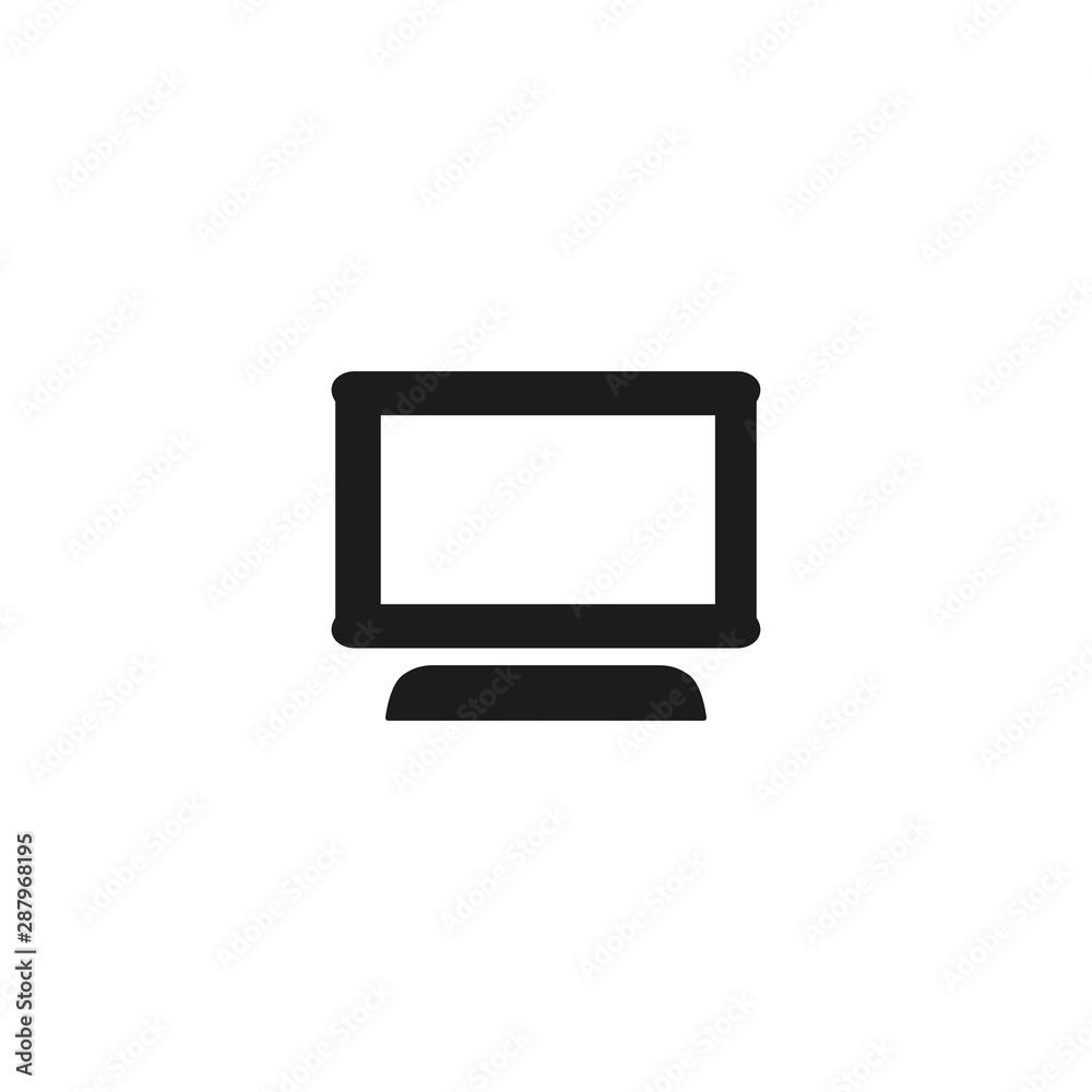 Computer icon. Desktop screen sign Computer icon. Desktop screen sign