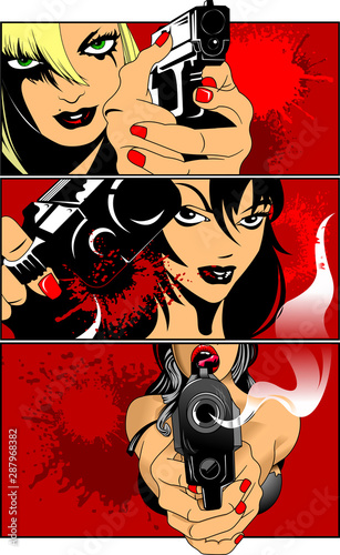 Three dangerous beauties