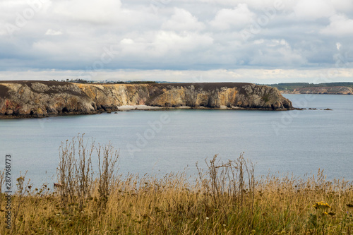 Pointe de Pen-Hir, France, a promontory of the Crozon peninsula in Brittany, to the south-west of Camaret-sur-Mer