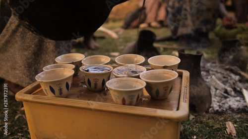 Ethiopian Moka Coffee Ceremony, Authentic Preparation of Coffee with Traditional Tools, Sidama, Ethiopia 19