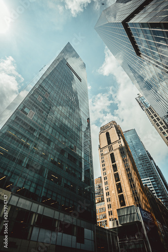 Photography Reflective skyscrapers, office buildings new york
