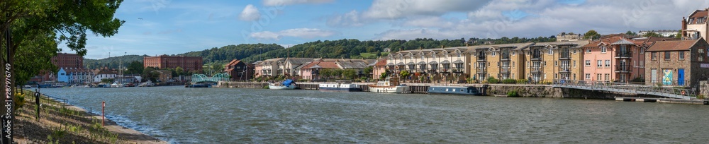 Panoramic view of Bristol Docks showing the old Tobacco Bonded warehouses, Bristol, UK Panoramic view of Bristol Docks showing the old Tobacco Bonded warehouses, Bristol, UK