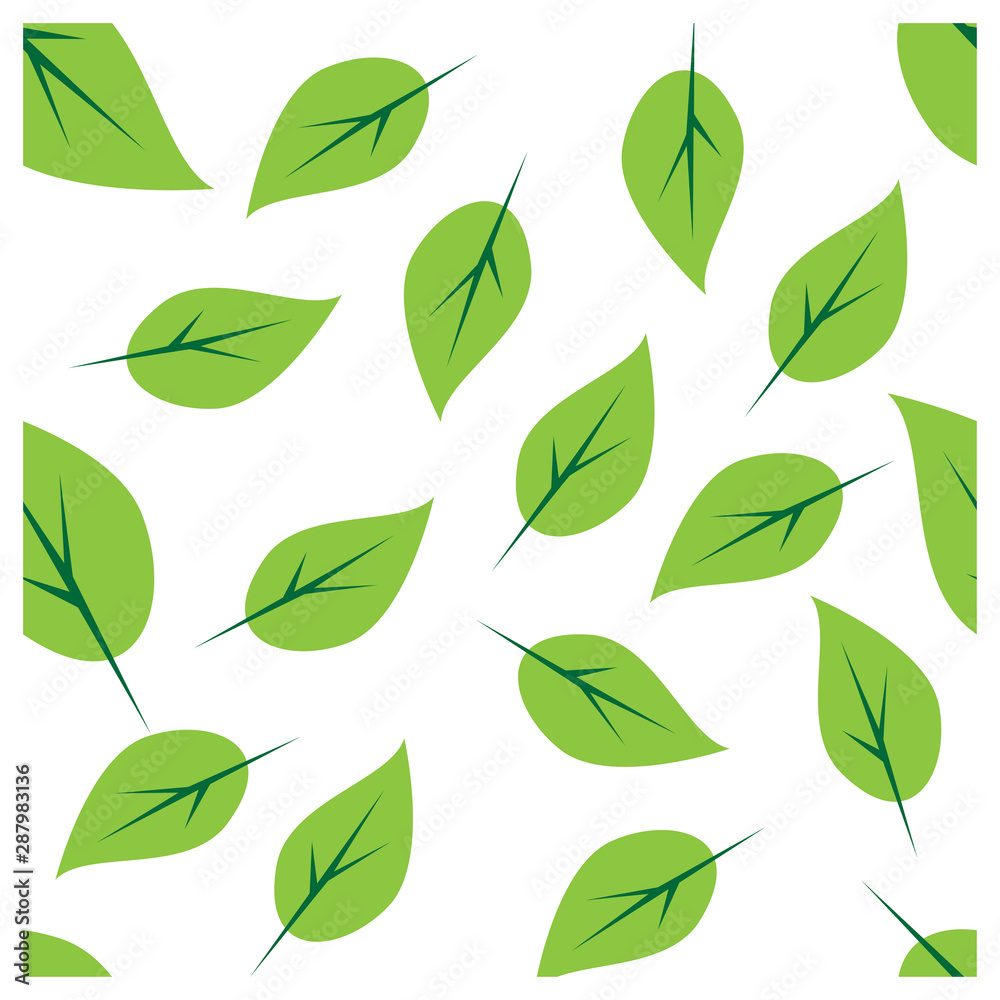 simple seamless pattern a leaf design vector