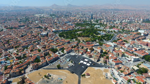 Bild auf Leinwand Drone view of Konya