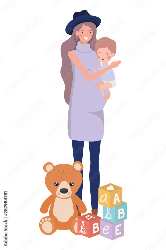 cute pregnancy mother with little boy characters cute pregnancy mother with little boy characters