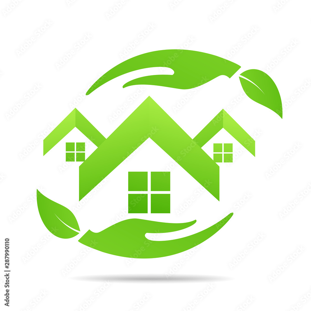 Eco House Real Estate icon. Vector design Eco House Real Estate icon. Vector design
