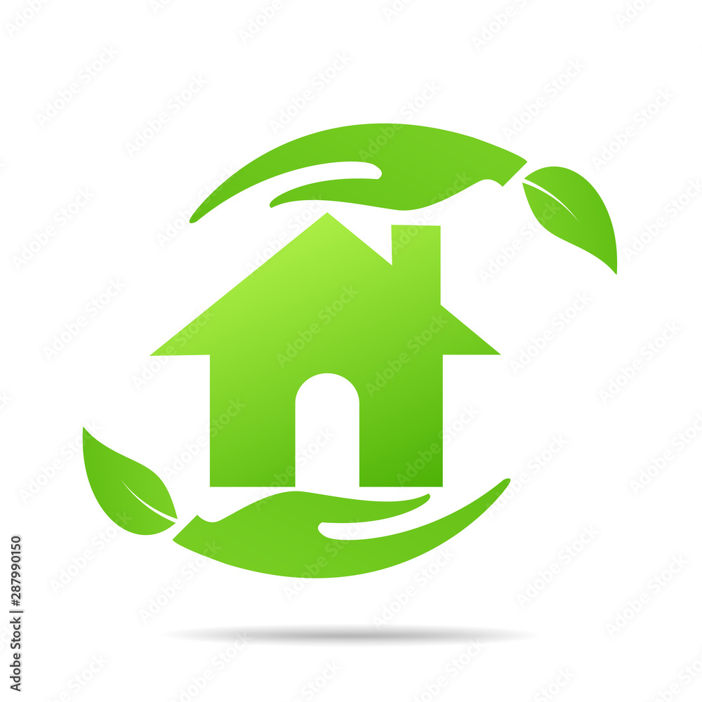 Eco House Real Estate icon. Vector design Eco House Real Estate icon. Vector design
