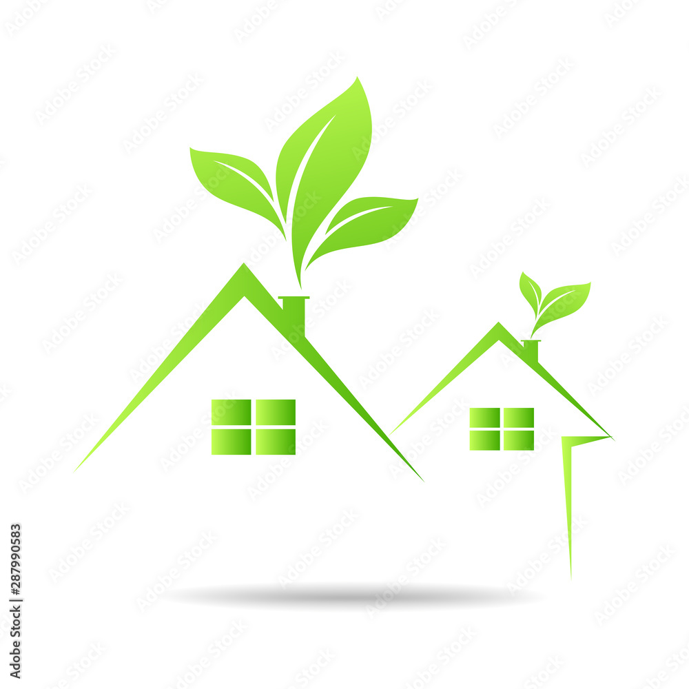 Eco House Real Estate icon. Vector design Eco House Real Estate icon. Vector design