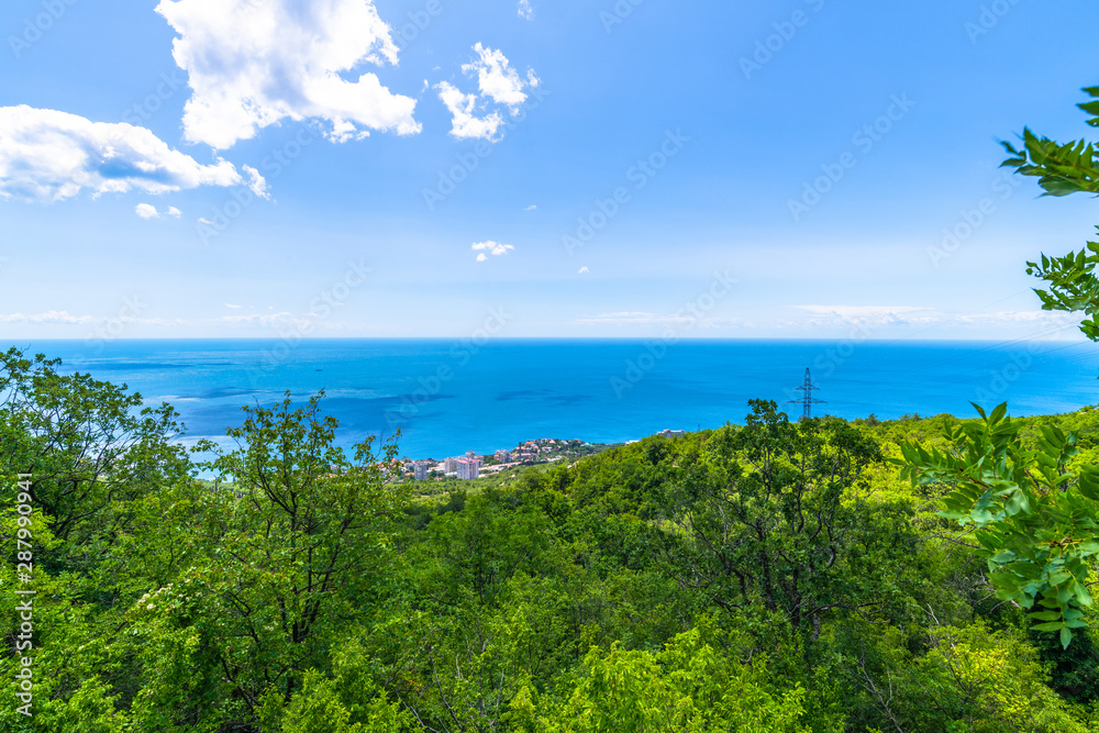 Beautiful landscape with the Black Sea in Foros. Crimea