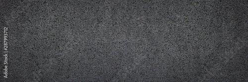 Black Asphalt Floor Background Wide Texture Pattern