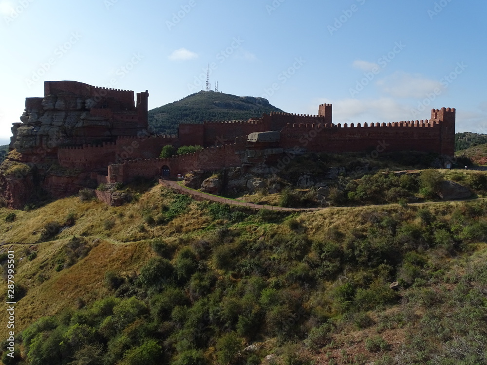 castillo de peracense teruel aragon españa y su entorno sierra de 