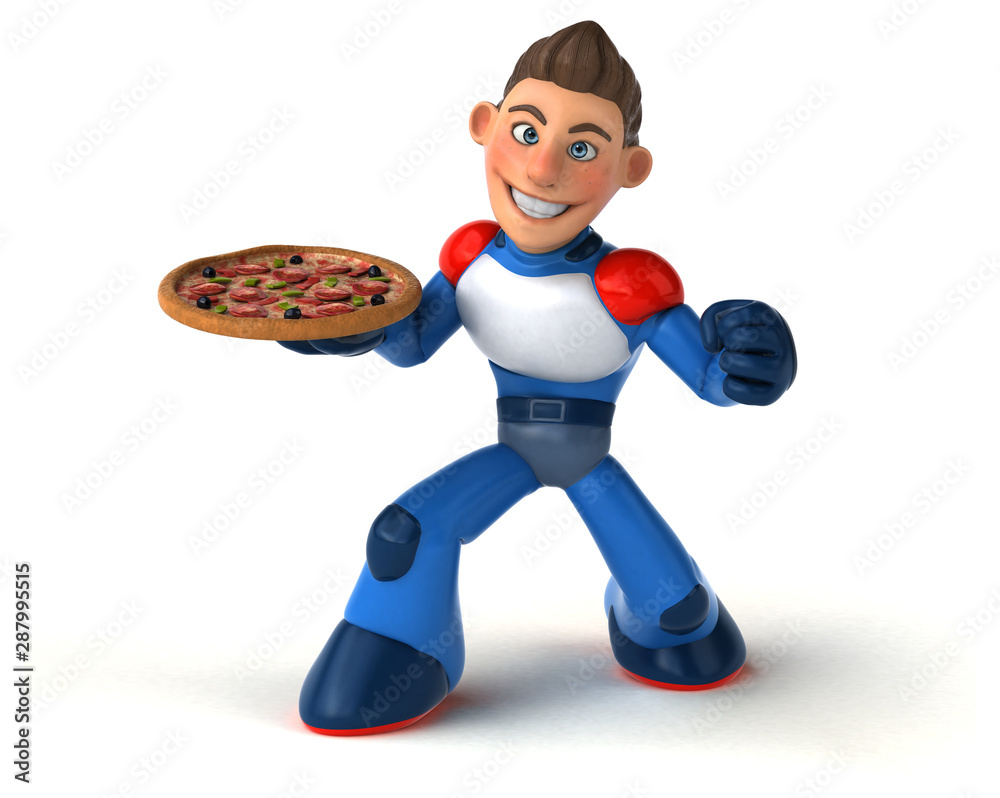 Super modern superhero - 3D Illustration Super modern superhero - 3D Illustration