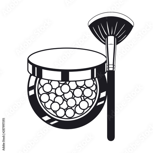 applicator make up thick brush and blush