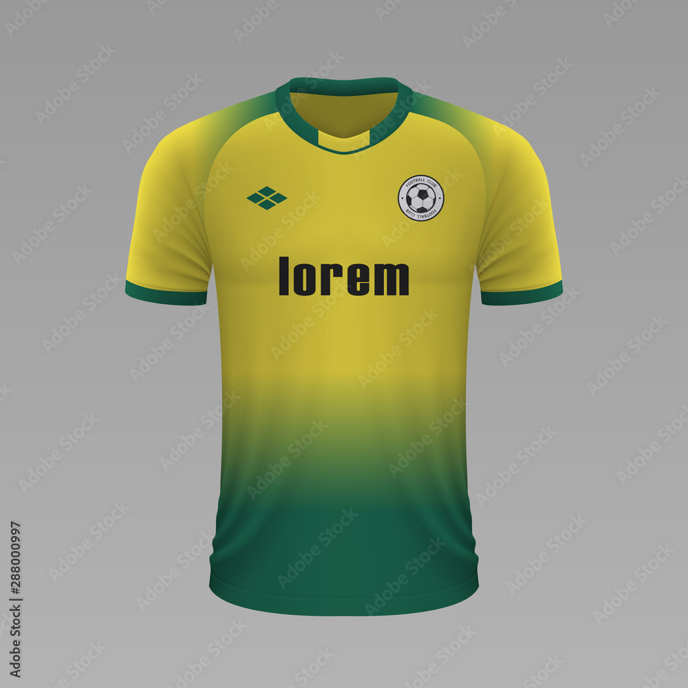 Realistic soccer shirt. Vector illustration Realistic soccer shirt. Vector illustration