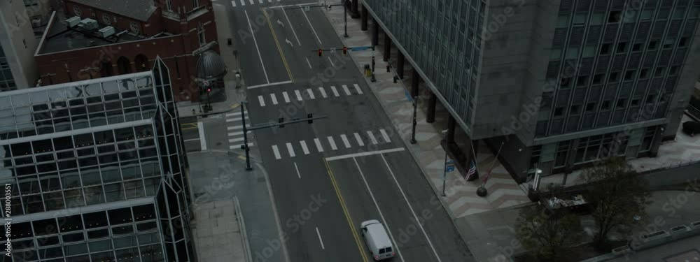 City Intersection - Early Morning - Anamorphic City Intersection - Early Morning - Anamorphic