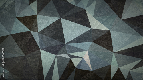 Dark Color Grunge Polygon Pattern Abstract Background