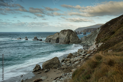 Loiba cliffs in Ortigueira, Galicia, Spain photo