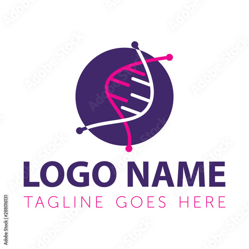 Medicall genetic logo design Template