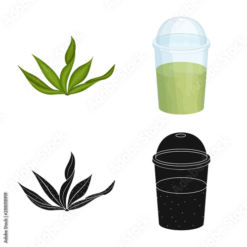 Isolated object of protein and sea icon. Collection of protein and natural vector icon for stock.