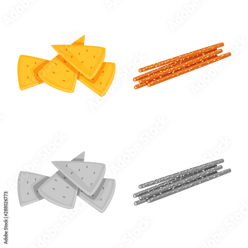 Vector design of Oktoberfest and bar icon. Set of Oktoberfest and cooking stock symbol for web.
