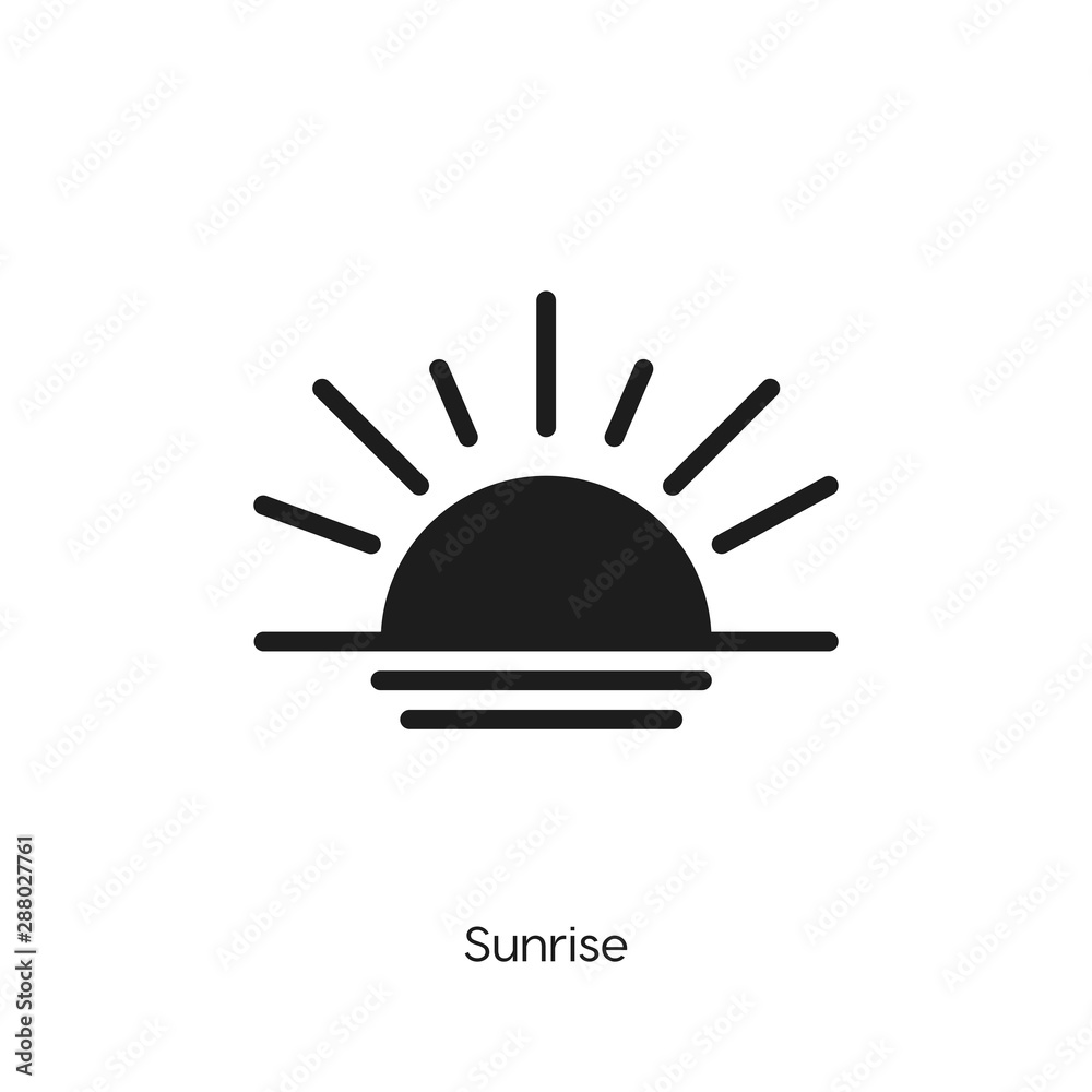 sunrise icon vector symbol sign sunrise icon vector symbol sign