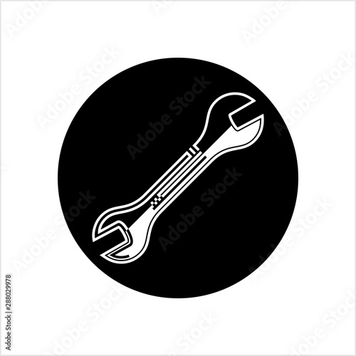 Open End Wrench Icon, Spanner