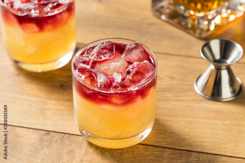 Whiskey New York Sour Cocktail