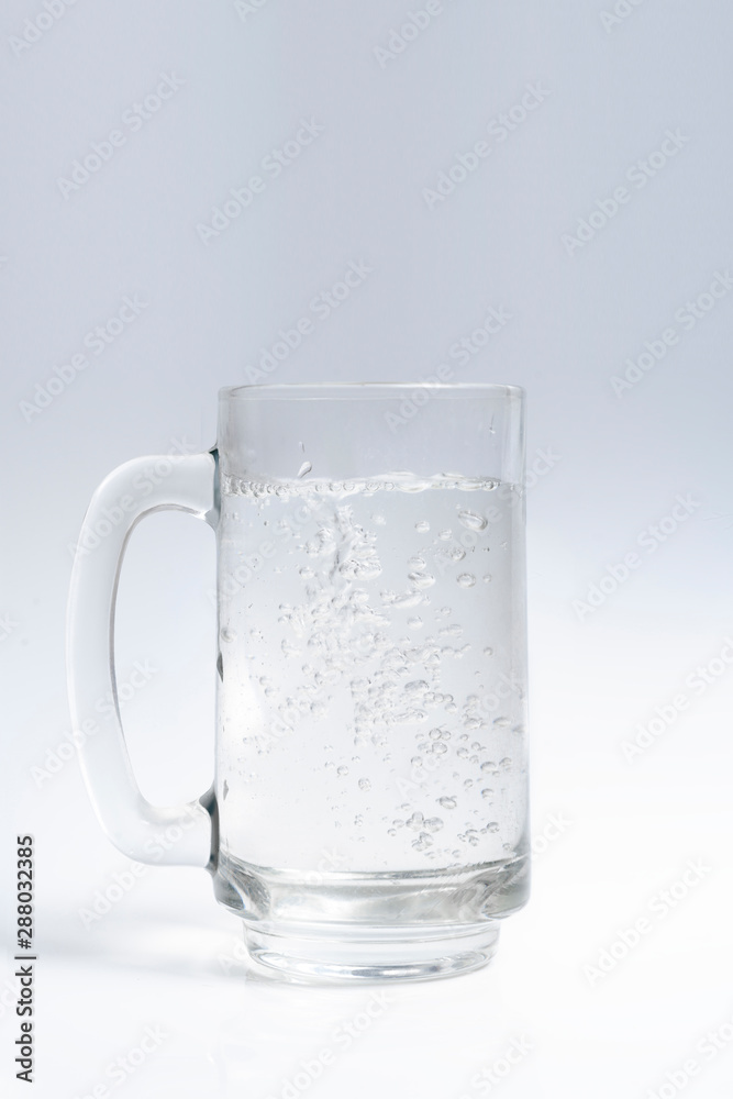glass of water on white background glass of water on white background