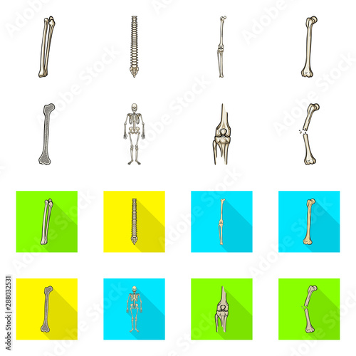 Vector design of medicine and clinic logo. Collection of medicine and medical vector icon for stock.