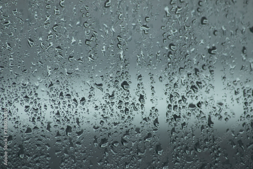 water drops on window glass