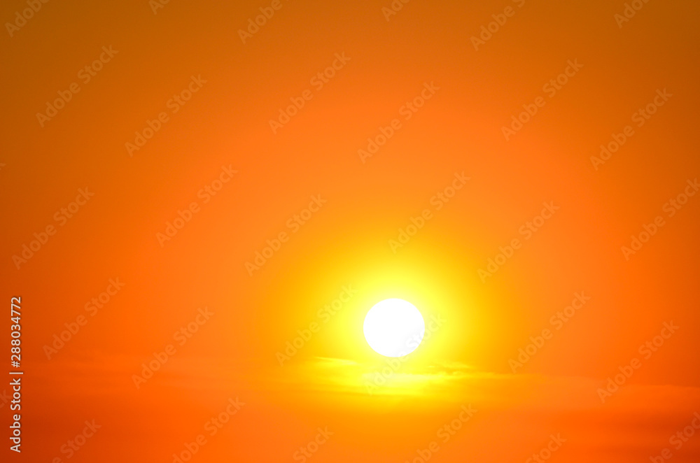 Sunset golden sky,typography design,photo