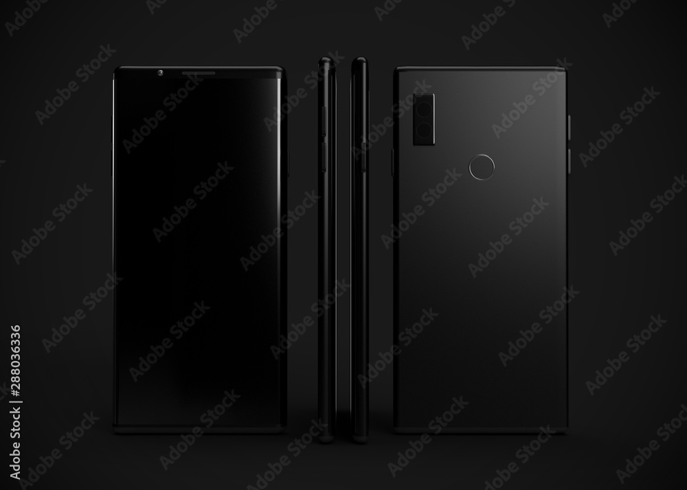 Smartphone Mobile Phone 3D Render Smartphone Mobile Phone 3D Render