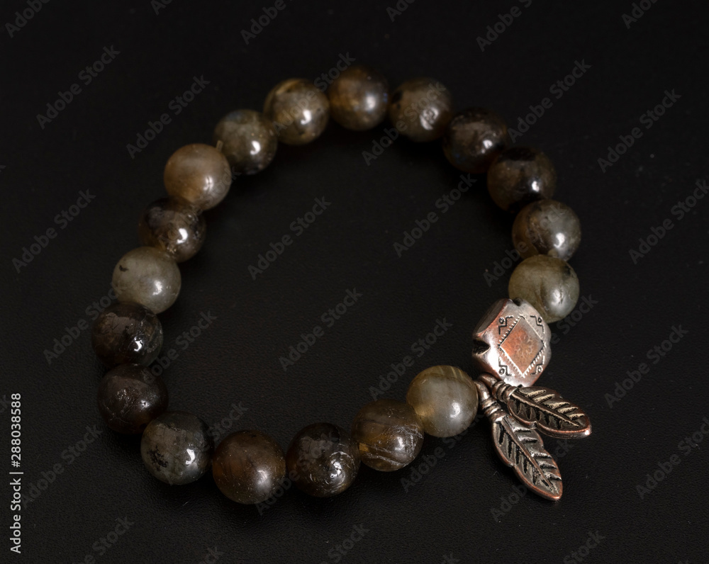 Obraz premium labradorite bracelet in studio