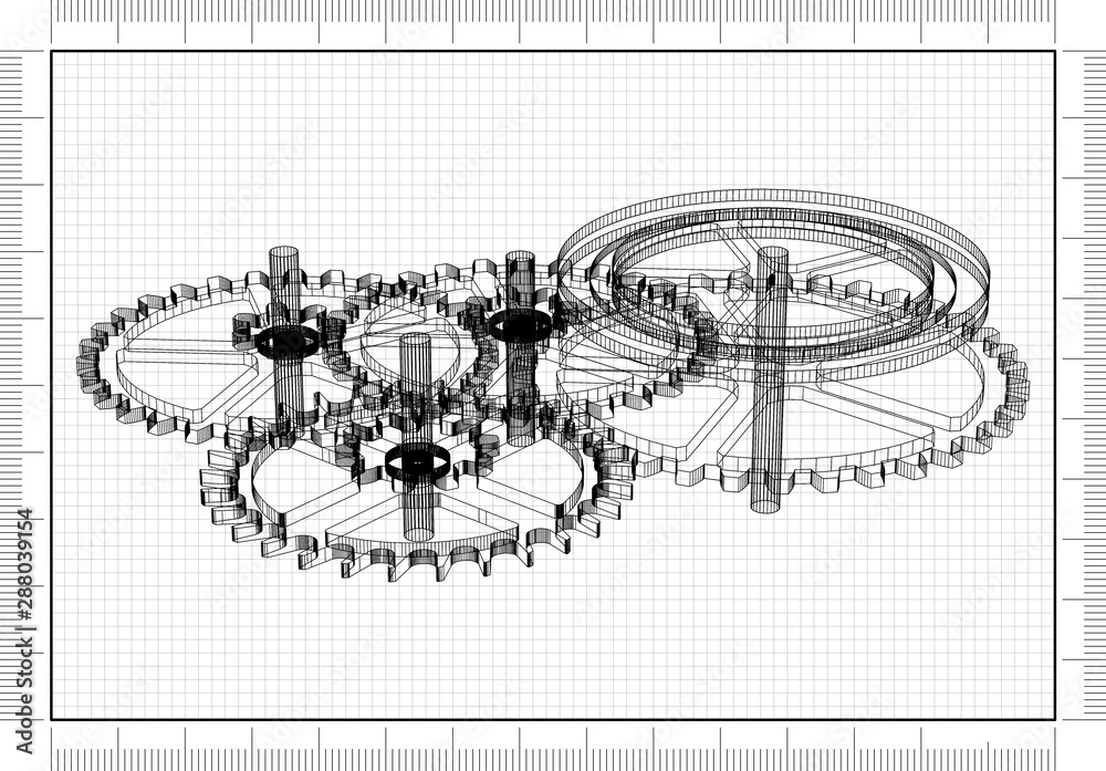 Obraz premium gears