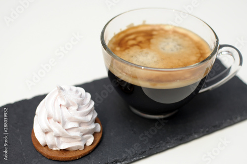Fototapeta Naklejka Na Ścianę i Meble -  Ideal breakfast with Marshmallow and Coffee