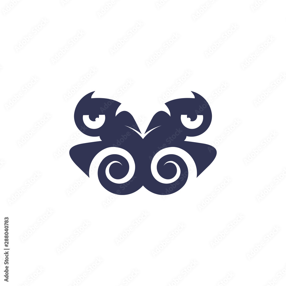 Chameleon logo concept. Original emblem design. Vector illustration.
