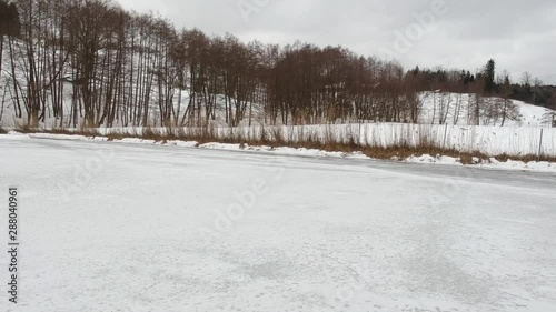 Wallpaper Mural drone landscape frozen lake Torontodigital.ca