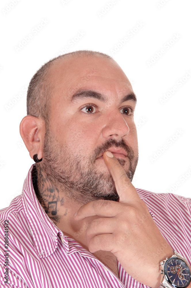 Hispanic man wondering what is going on Hispanic man wondering what is going on