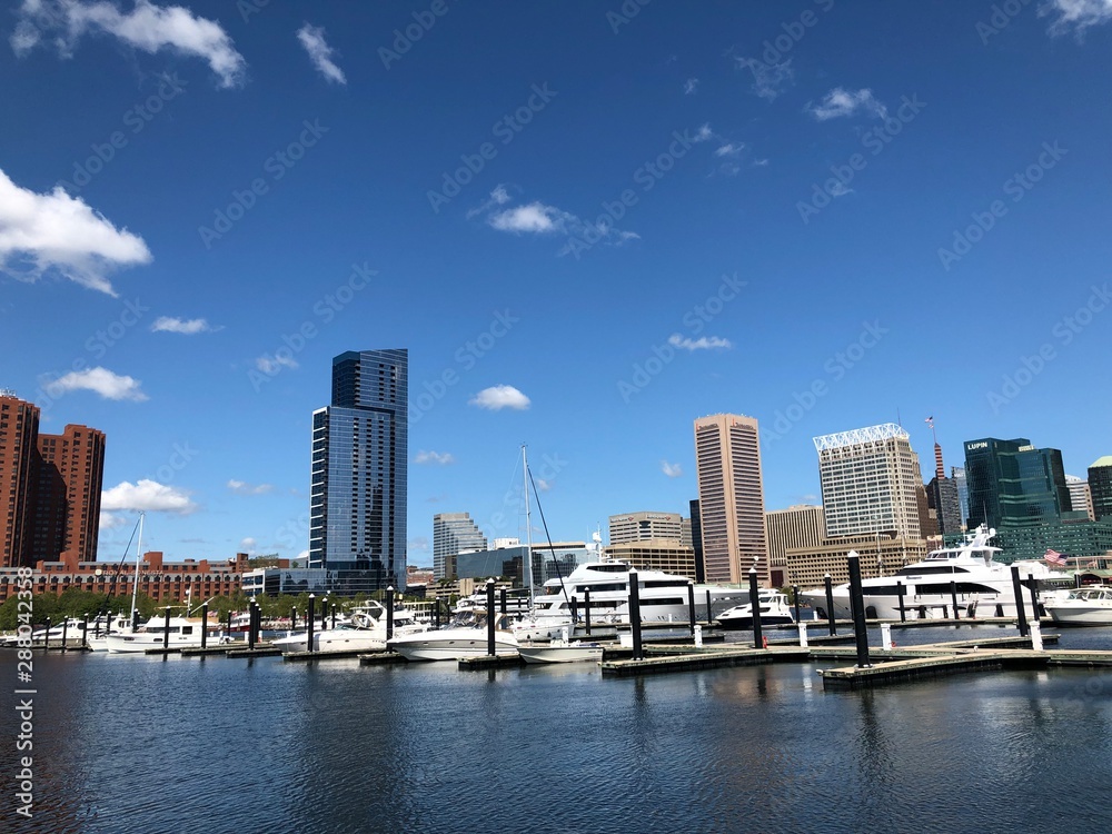 Naklejka premium Baltimore Harbor