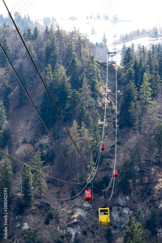chairlift in the mountains
