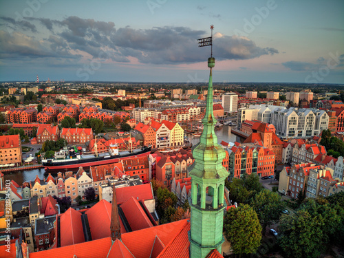 panoramic view of gdansk