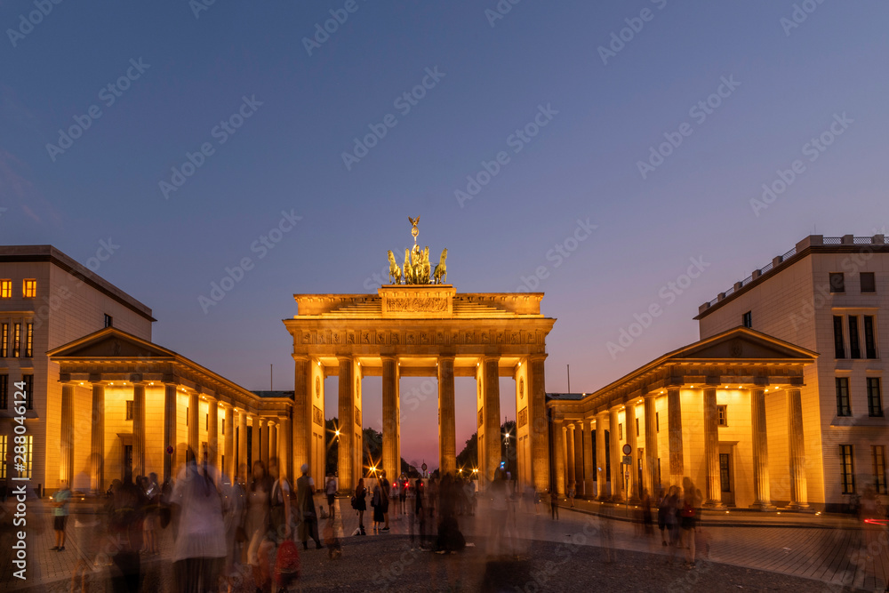 Branderburger Gate at the Blue Hour, Berlin, Germany Branderburger Gate at the Blue Hour, Berlin, Germany