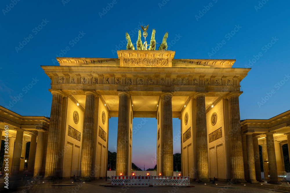 Branderburger Gate at the Blue Hour, Berlin, Germany