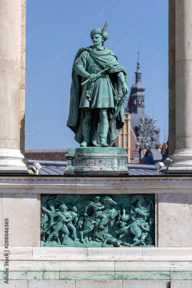 Obraz premium Hero Square in Budapest, Hungary