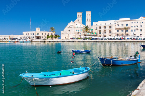 Italy, Apulia, Metropolitan City of Bari, Molfetta. Italy, Apulia, Metropolitan City of Bari, Molfetta. Duomo Vecchio di San Corrado (Church of St. Conrad) near the waterfront.